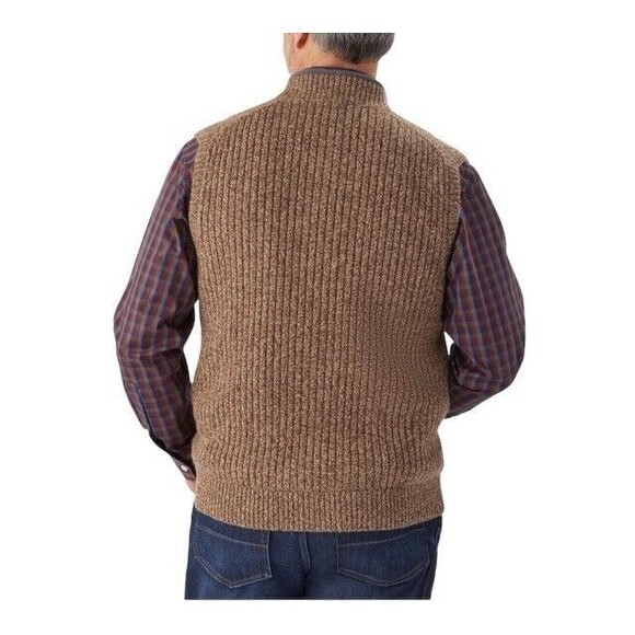 Duluth Trading Co. Large Men's Shetland Wool Windproof Full-Zip Sweater Vest - Picture 2 of 13